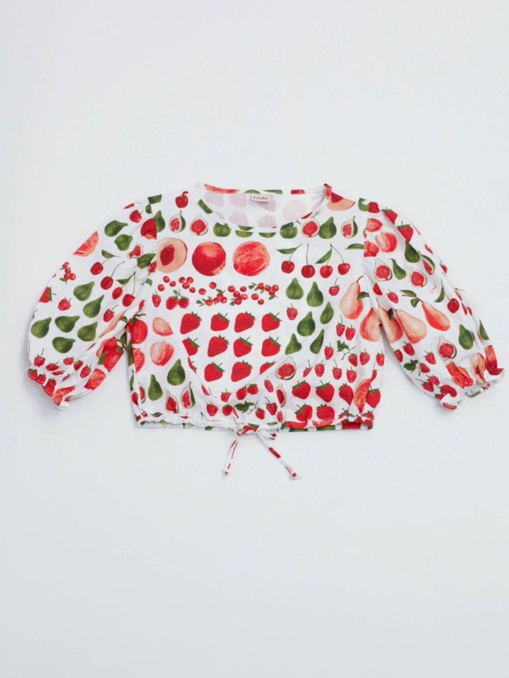 Lisa Says Gah original Fruit Print Puff Sleeve Top - Sadie Top